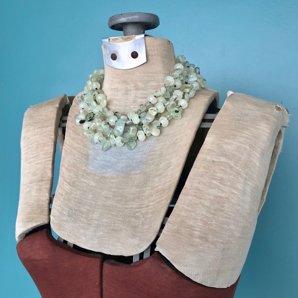 Mint Statement Necklace Chunky Collar Necklace - image 2